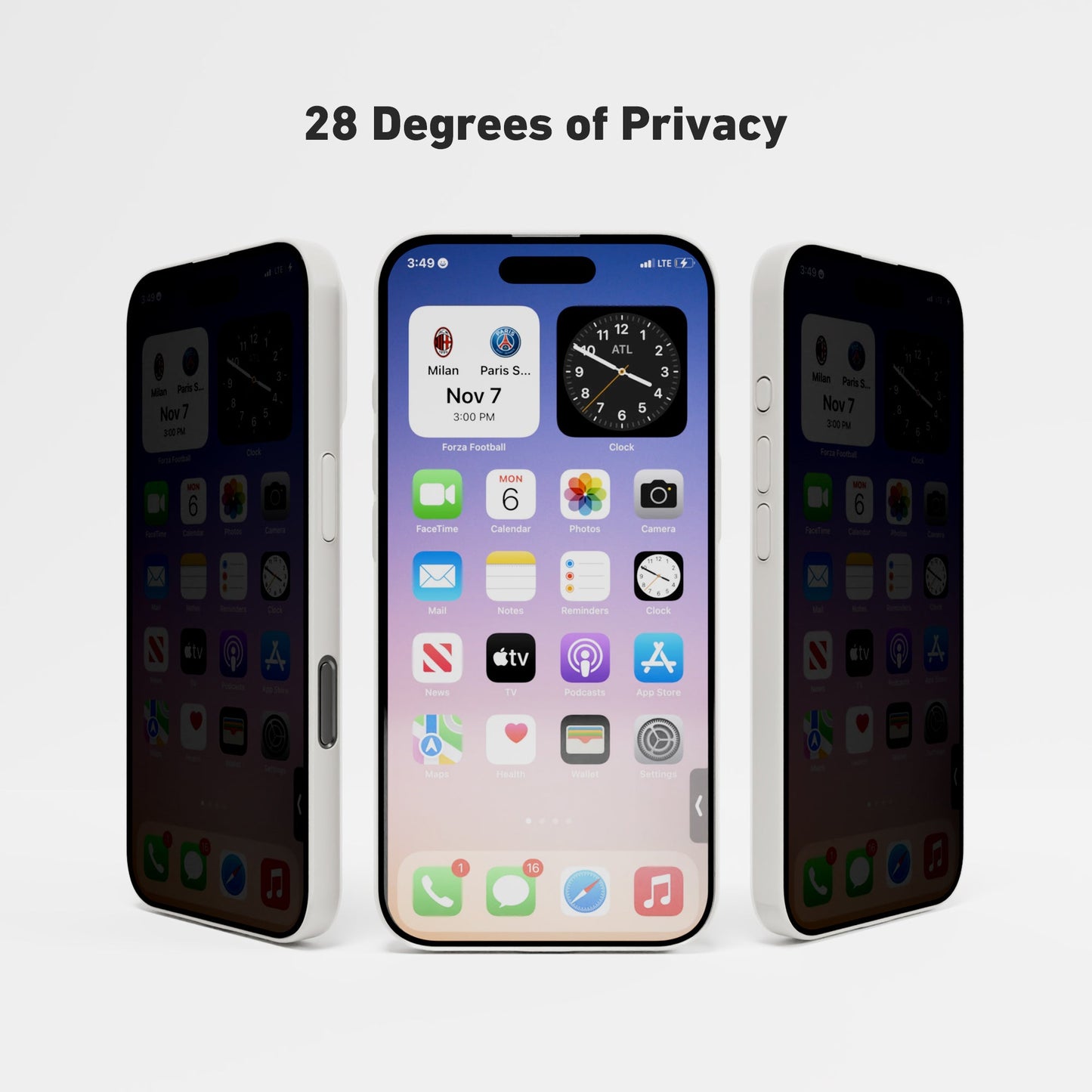 iPhone 16 Plus Privacy Glass Screen Protector